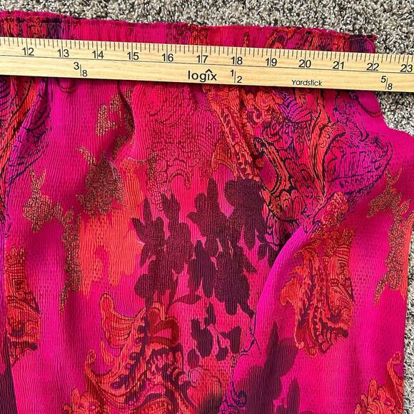 VTG Womens Fairy Whimsy Skirt Floral Abstract Cottage Artsy 24W Elastic 90s Y2K - Picture 7 of 7